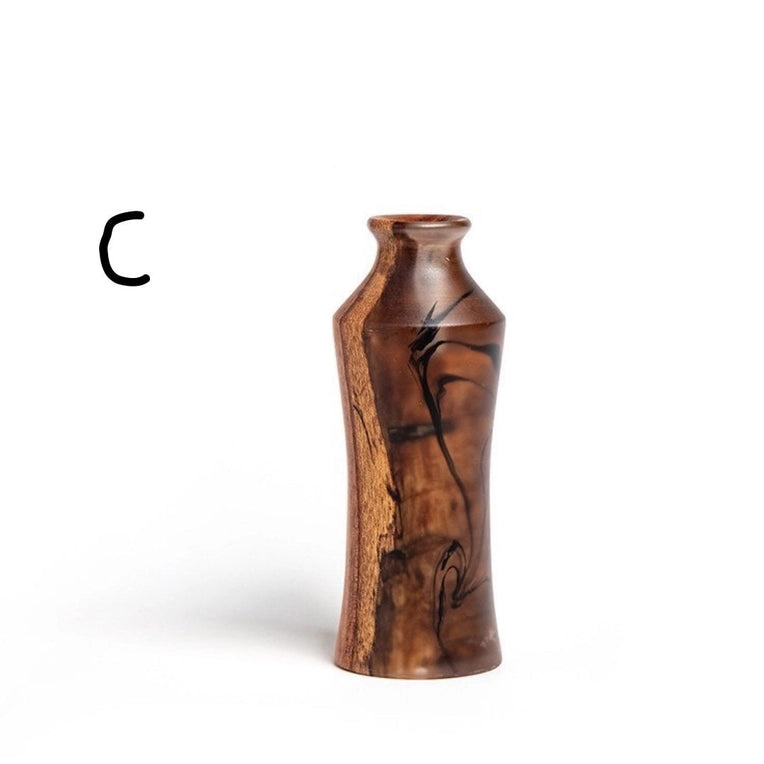 Handmade Wooden Resin Vase Mini Decorative Piece