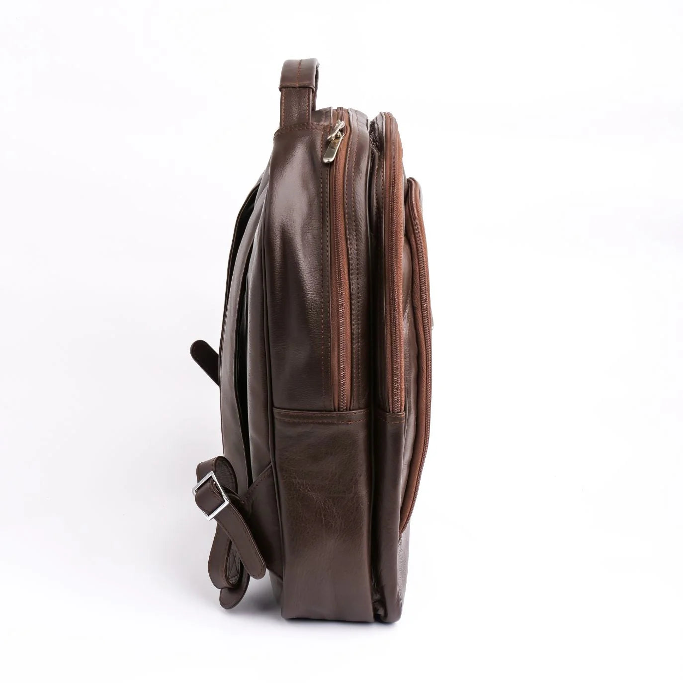 Handmade backpack Leather backpack Dark Brown backpack Travel Laptop Bag Office Bag Backpack with Zipper Pockets