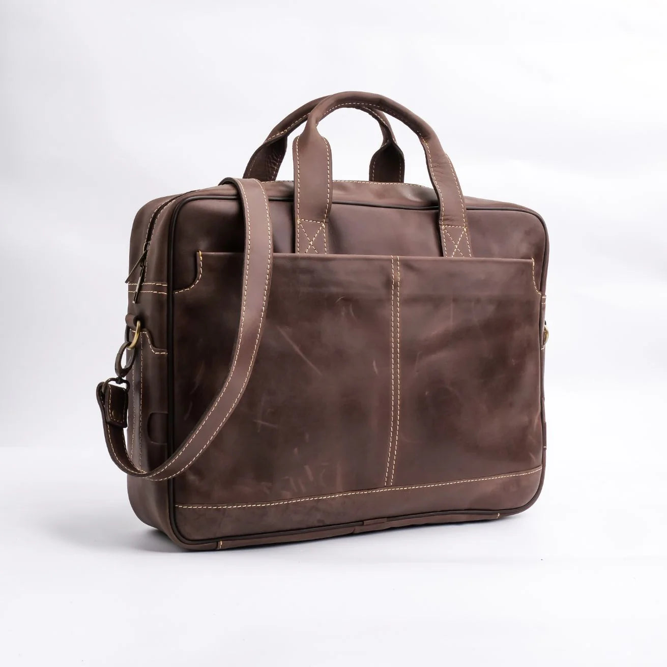 Handmade bag Leather bag Leather laptop bag Shoulder bag Dark brown laptop bag cross body laptop bag Business Laptop Bag Briefcase for Men and Women
