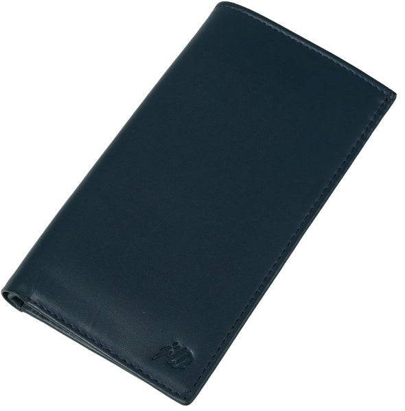 18 Pockets Leather Long Wallet Blue Travel Organizer Wallet for Cards, Cash and  Passport