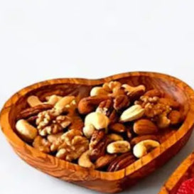 Handmade Wood Heart Shaped Dish