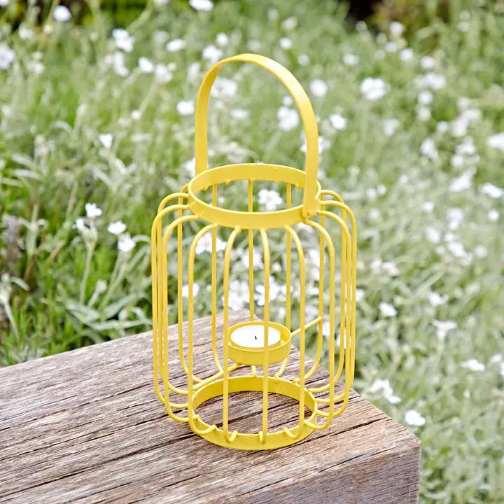 Iron Lantern Tea Light Holder