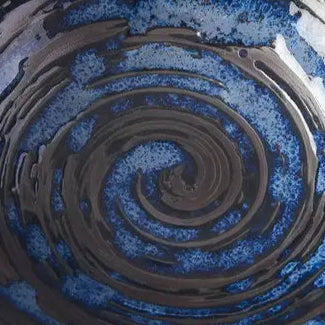 Copper Swirl Medium Porcelain Bowl