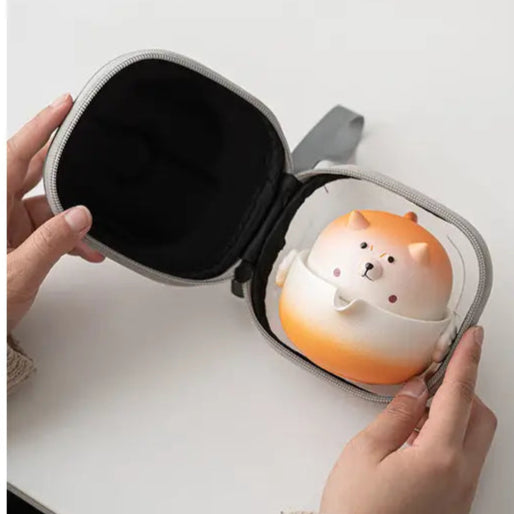 Shiba Inu Teapot Tea Cup Travel Set