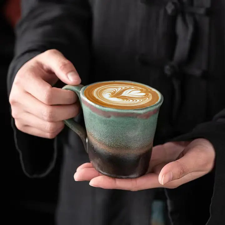 Handmade Colorful Stoneware Coffee Mug