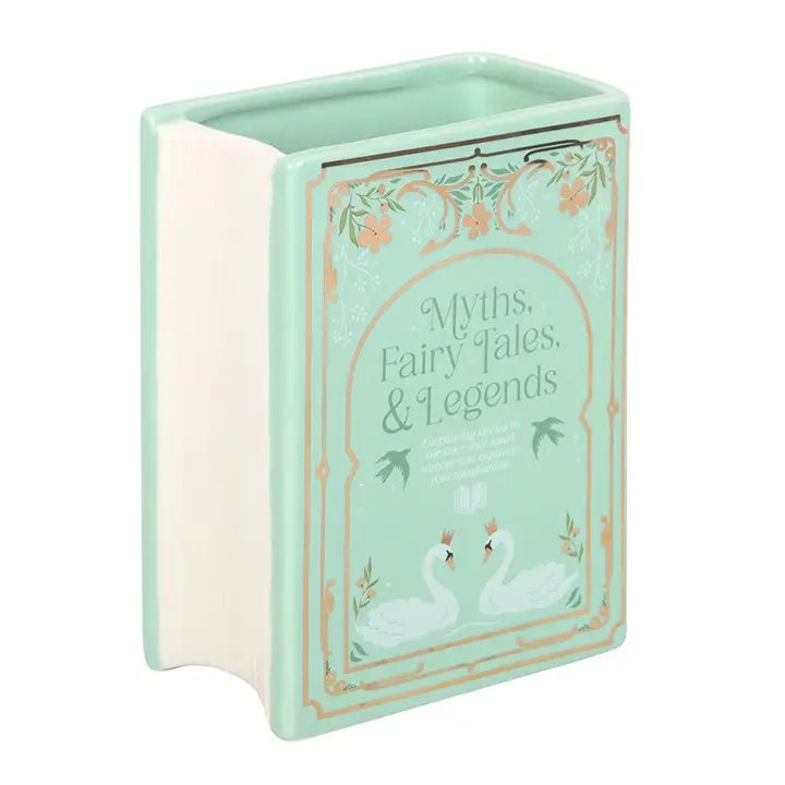 Green Book Shaped Ceramic Vase