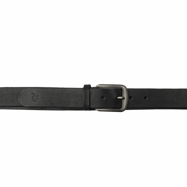 Men’s Formal 3-Fold Leather Belt – Black