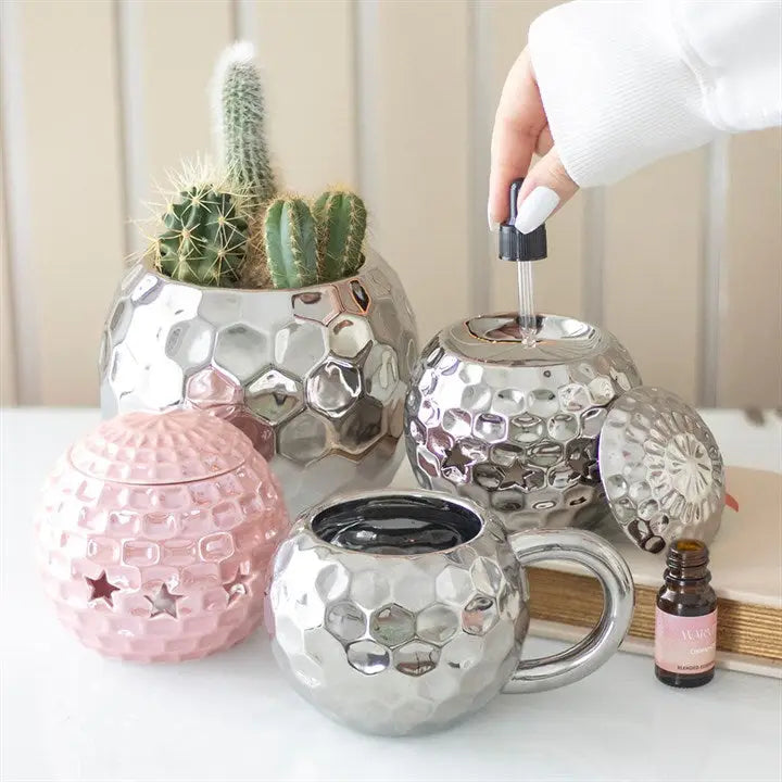 Ceramic Silver Disco Ball Mug