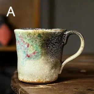Handmade Colorful Stoneware Coffee Mug