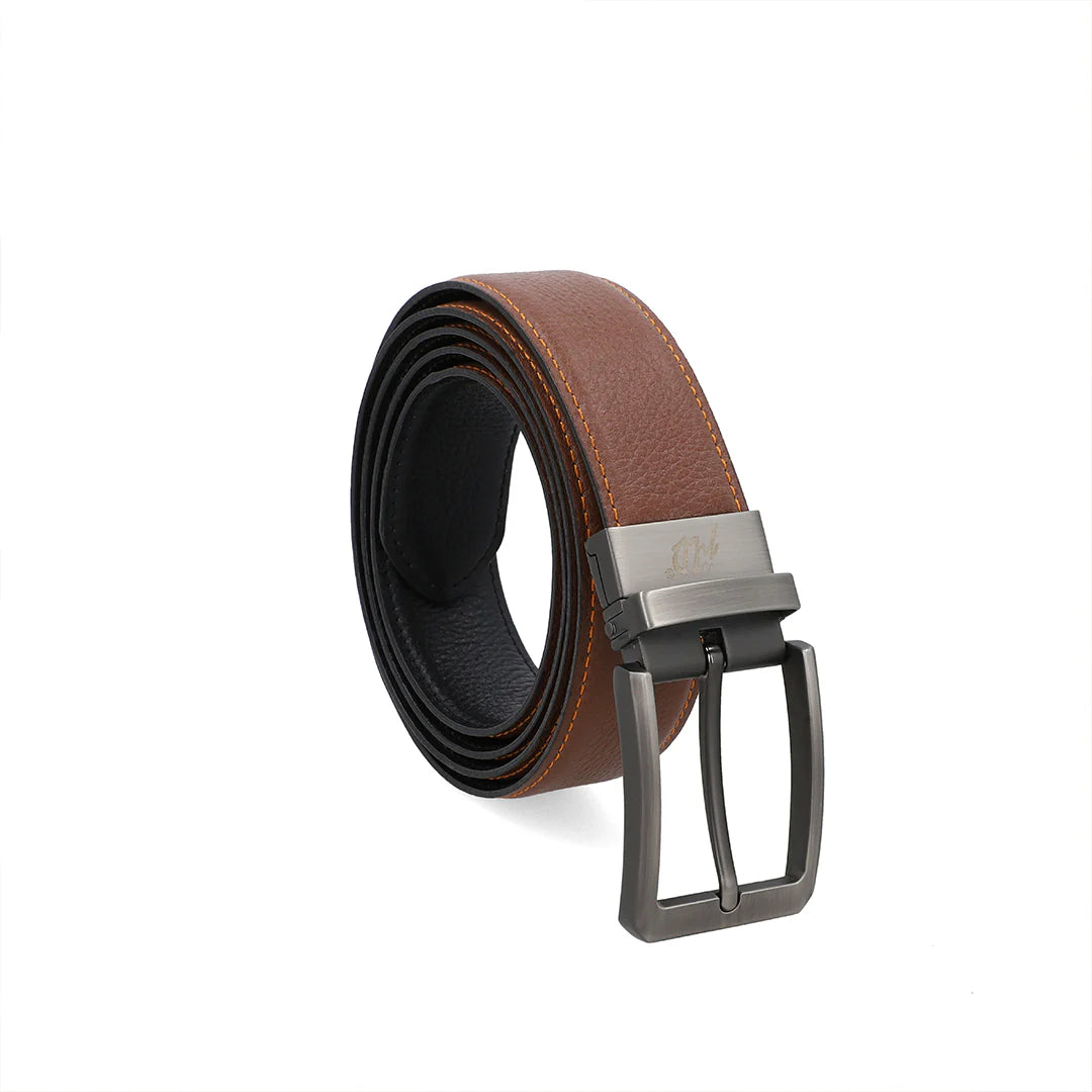 Men’s Double-Sided Reversible Leather Belt