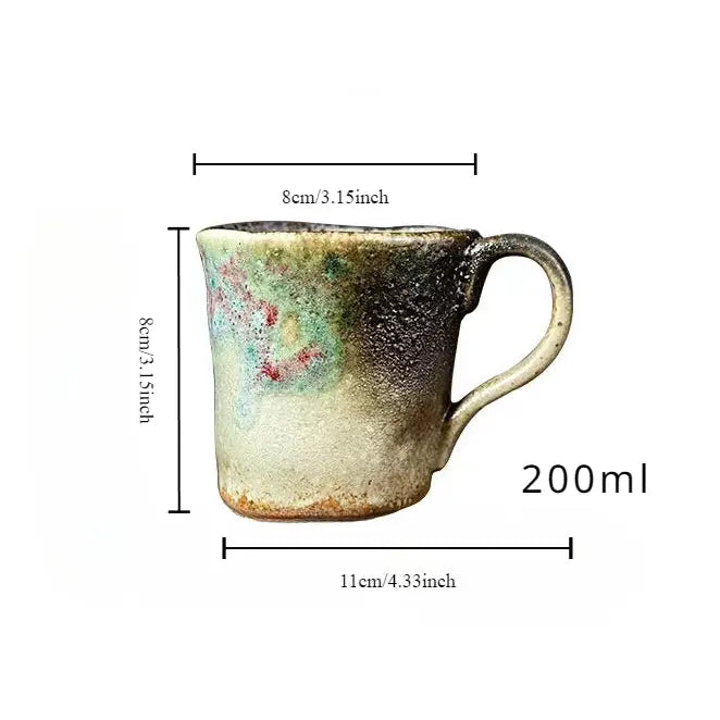 Handmade Colorful Stoneware Coffee Mug