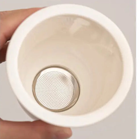 Colorful Ceramic Tea Cup with Lid & Infuser