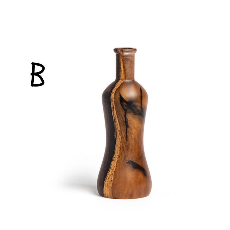 Handmade Wooden Resin Vase Mini Decorative Piece