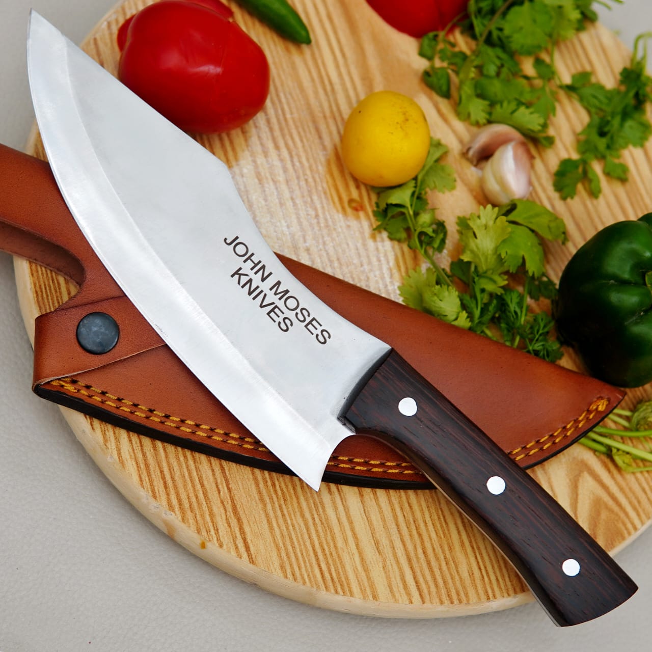 (18+) Hand Forged Butcher Knife