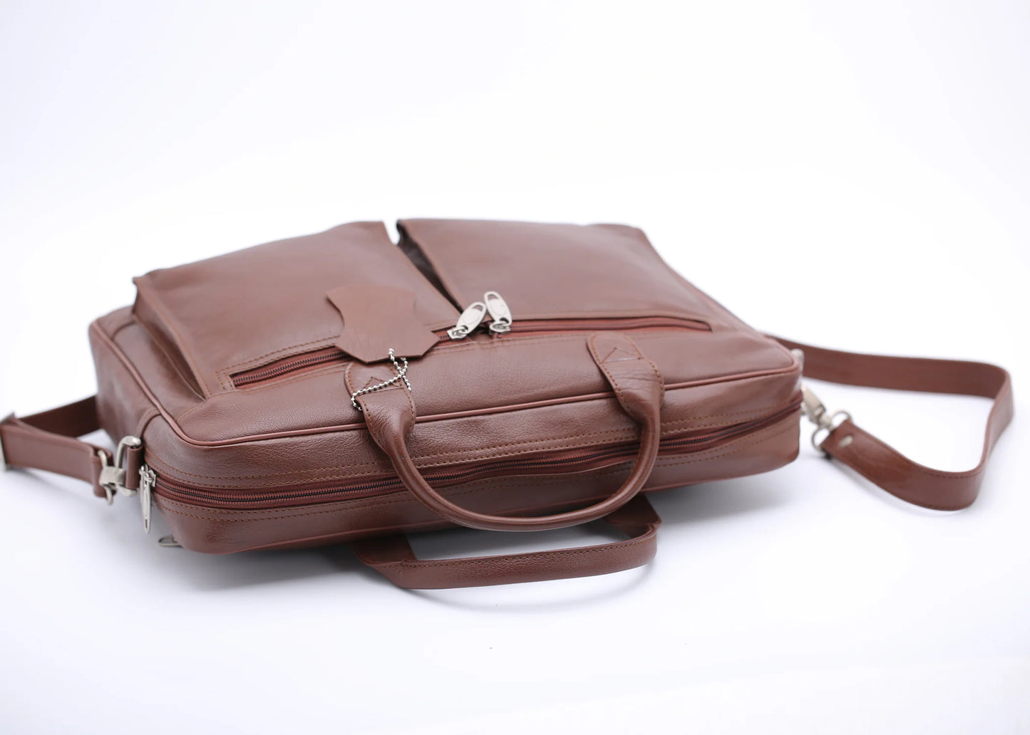 Handmade laptop bag Leather Laptop Bag Laptop Bag Briefcase with Shoulder Strap Tan brown laptop bag