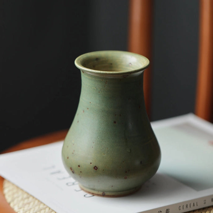 Handmade Ceramic Vase Pink or Green