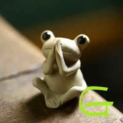 Handmade Frog Ceramic Tea Pet