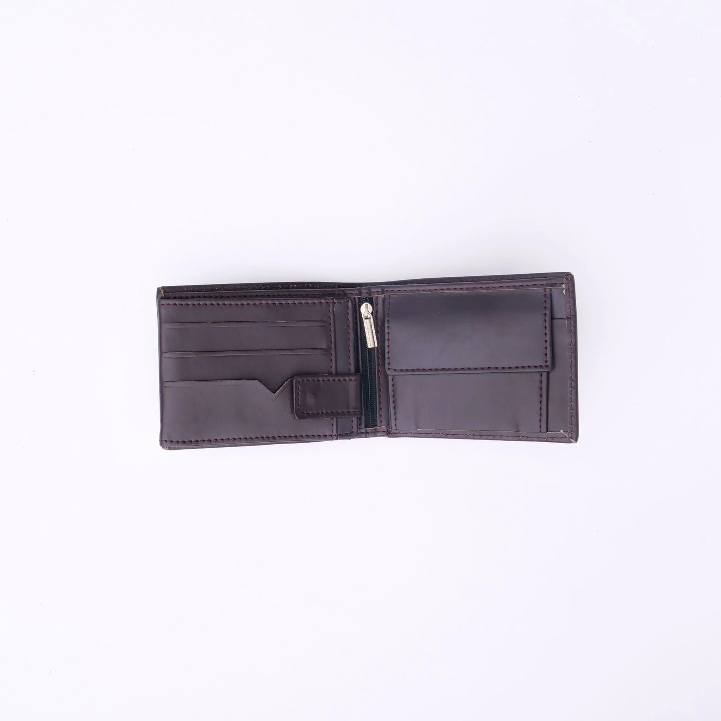 Men’s Leather Bi-Fold Wallet  Compact with Coin Pocket Unisex leather wallet