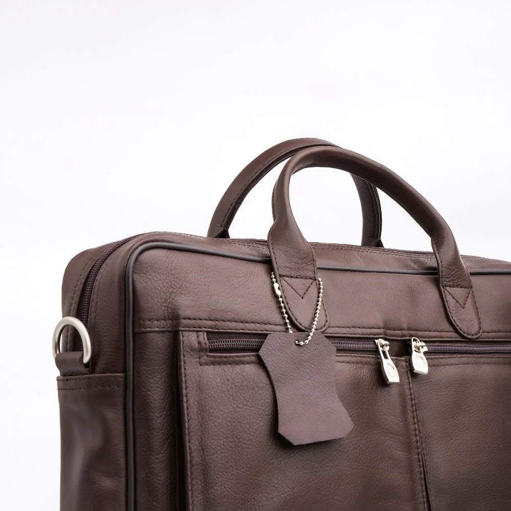 Handmade laptop bag  Leather laptop bag Dark Brown Leather Briefcase Bag mens Briefcase Laptop bag for women
