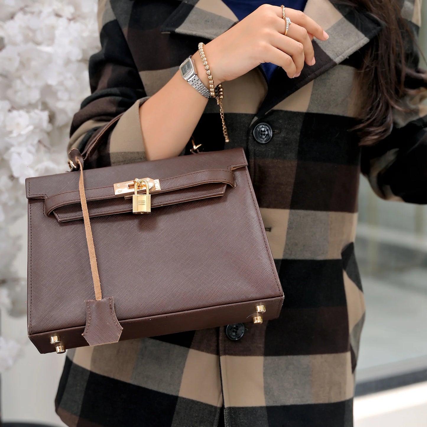 Handmade handbag Women Top Handle Leather Bag Handbag with Shoulder Strap Ladies bag