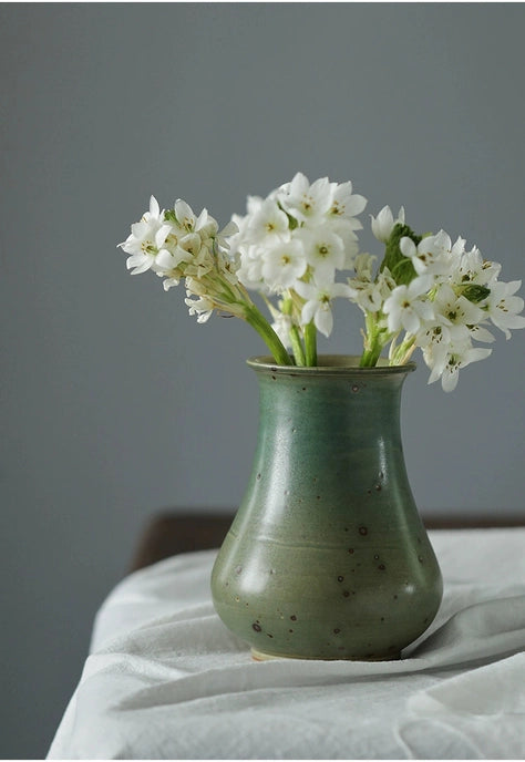 Handmade Ceramic Vase Pink or Green