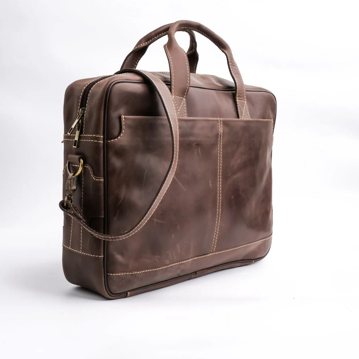 Handmade bag Leather bag Leather laptop bag Shoulder bag Dark brown laptop bag cross body laptop bag Business Laptop Bag Briefcase for Men and Women