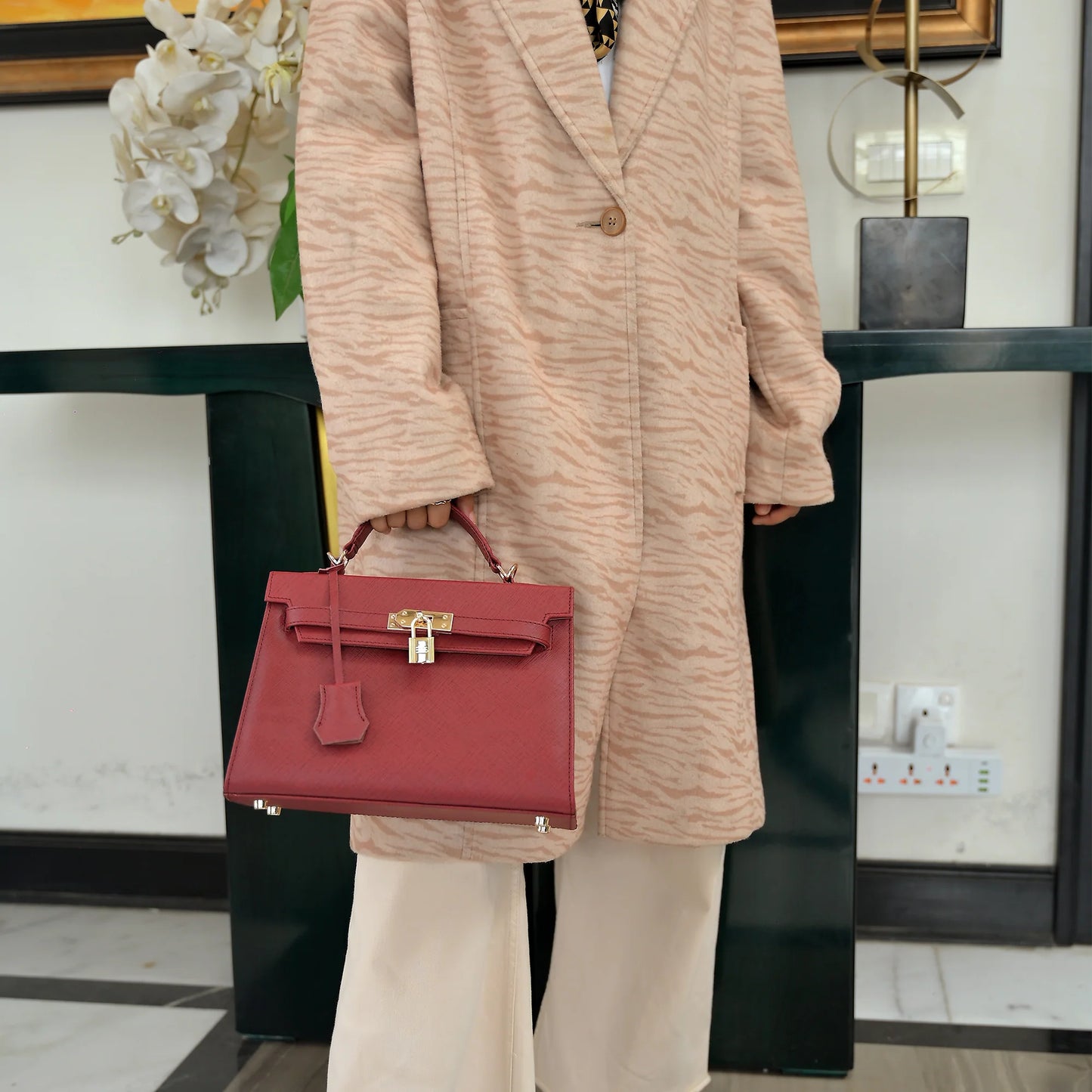 Handmade handbag Women Top Handle Leather Bag Handbag with Shoulder Strap Ladies bag