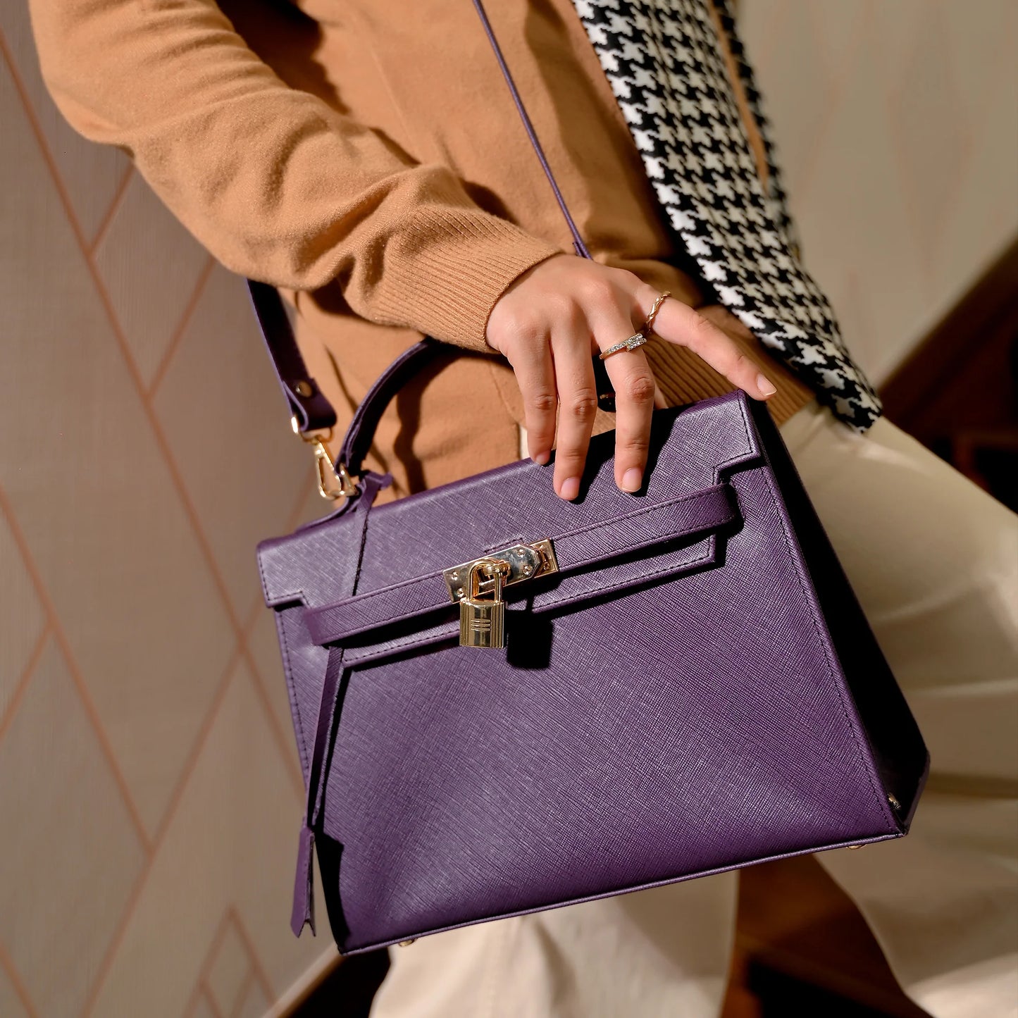 Handmade handbag Women Top Handle Leather Bag Handbag with Shoulder Strap Ladies bag