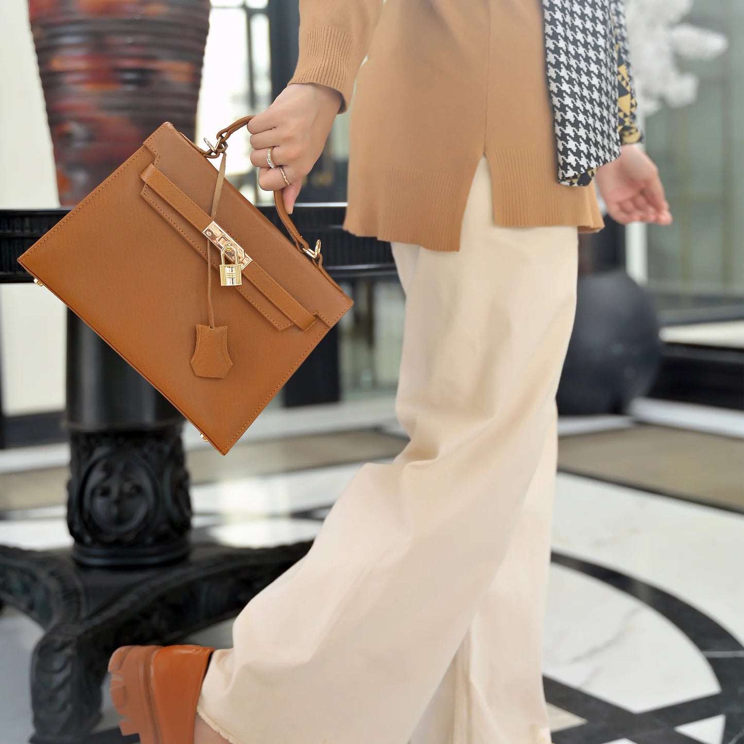 Handmade handbag Women Top Handle Leather Bag Handbag with Shoulder Strap Ladies bag