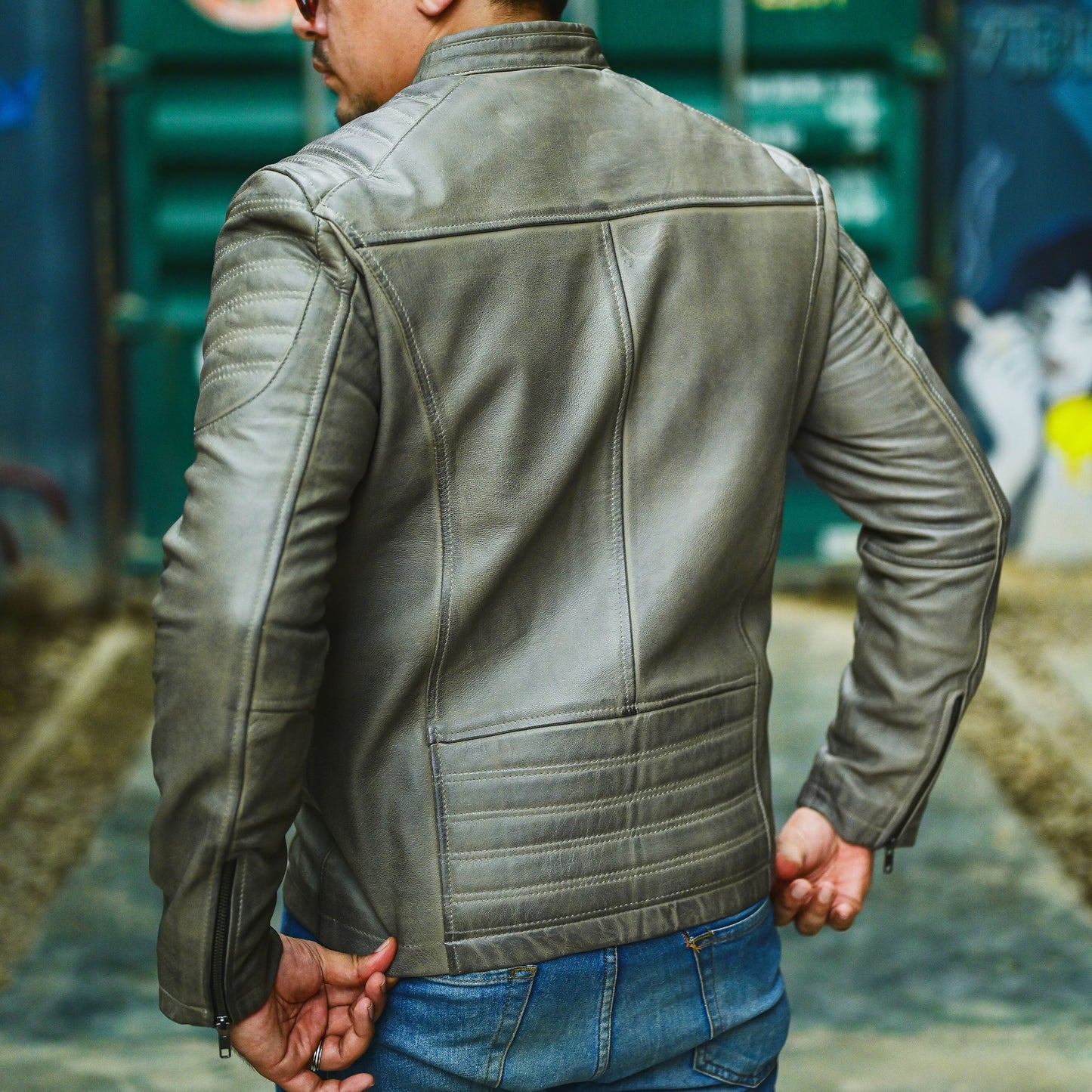 Handmade Jacket Leather Jacket Motorcycle Leather Jacket Men Leather Jacket