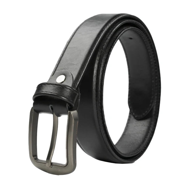 Classic Men’s Natural Cow Leather Belt  Everyday Casual Style