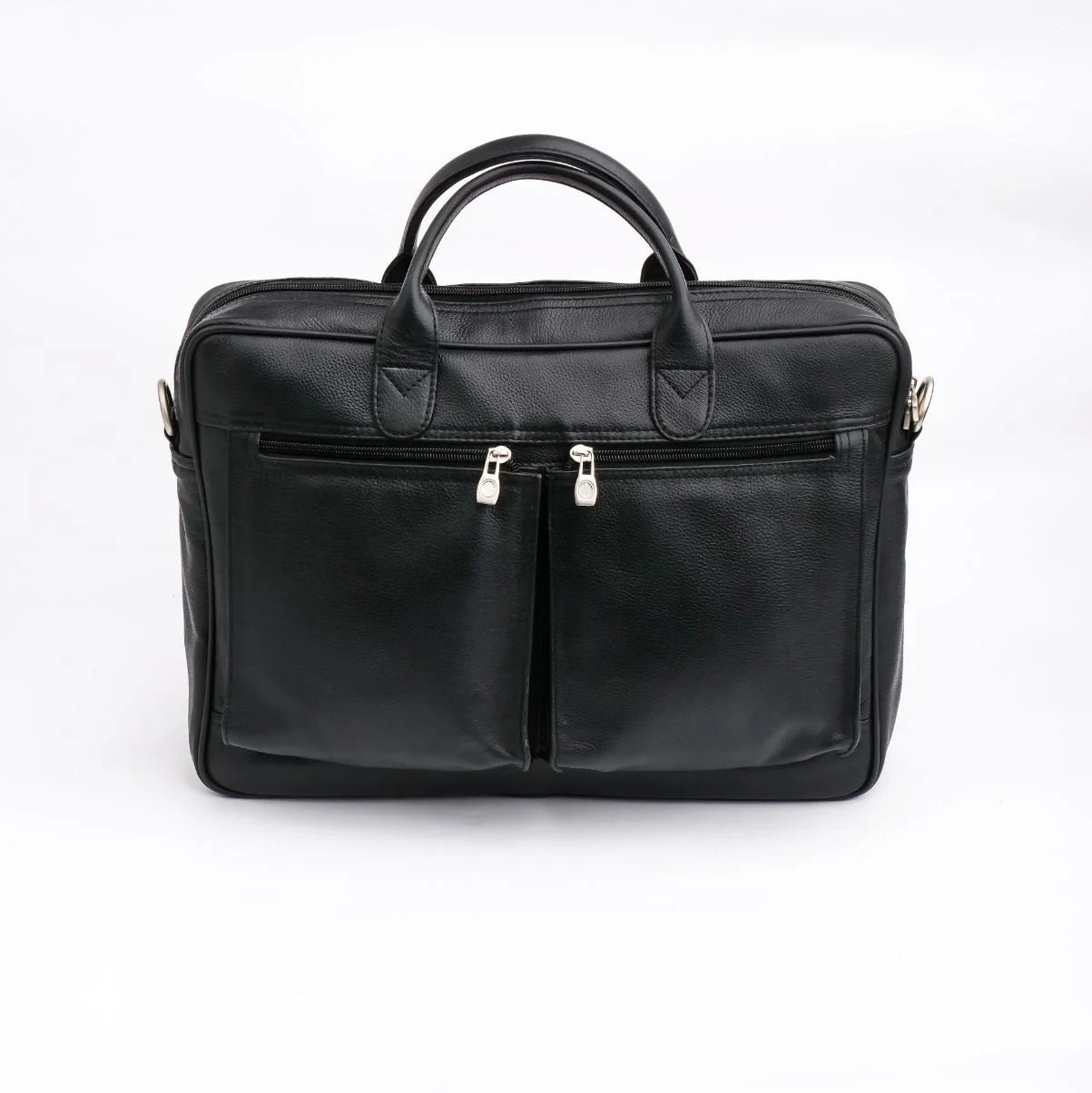 Handmade laptop bag Leather Laptop Bag Briefcase with Shoulder Strap Black laptop bag