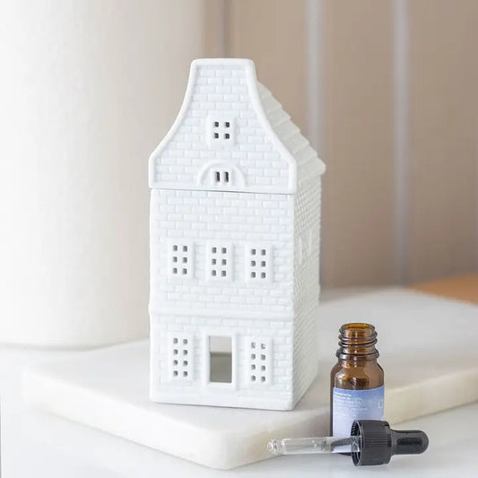 White Nordic House Oil Burner Wax Warmer