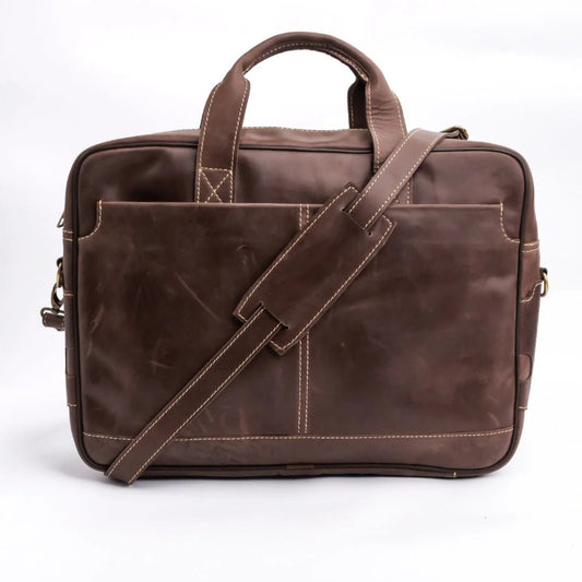 Handmade bag Leather bag Leather laptop bag Shoulder bag Dark brown laptop bag cross body laptop bag Business Laptop Bag Briefcase for Men and Women