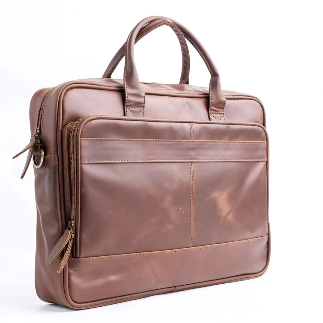 Handmade bag Leather bag Laptop bag Brown bag