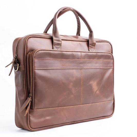 Handmade bag Leather bag Laptop bag Brown bag