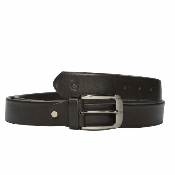 Men’s Formal 3-Fold Natural Cow Leather Belt – Chocolate Brown