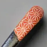 Porcelain Red Pattern Small Black Spoon
