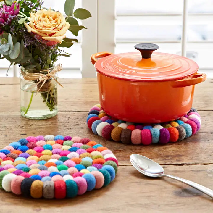 Handmade Felt Ball Trivet