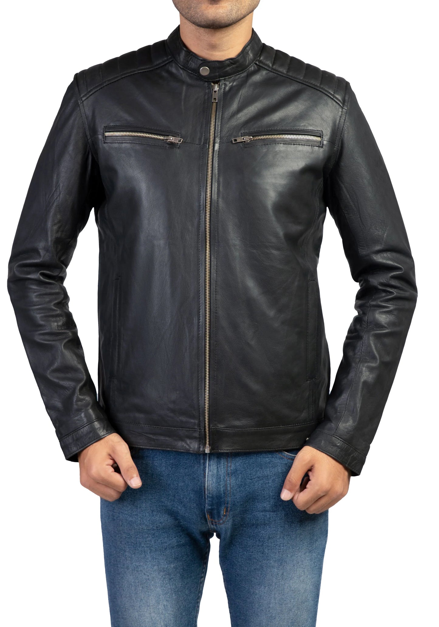 Handmade leather Jacket Mens Biker Jacket Motorcycle Jacket