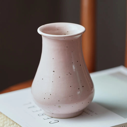 Handmade Ceramic Vase Pink or Green