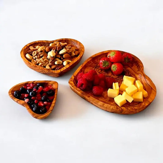 Handmade Wood Heart Shaped Dish