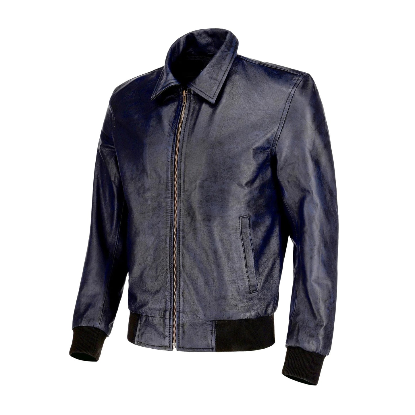 Bomber Jacket for Men Leather Jacket Men Handmade Jacket