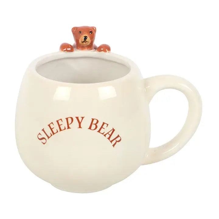 Sleepy Bear Rounded Ceramic Mug
