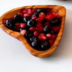 Handmade Wood Heart Shaped Dish