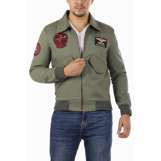 Handmade Jacket Green Jacket military jacket Bomber jacket for men