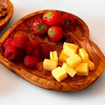 Handmade Wood Heart Shaped Dish