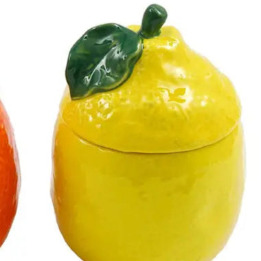 Ceramic Fruit Shaped Kitchen Container