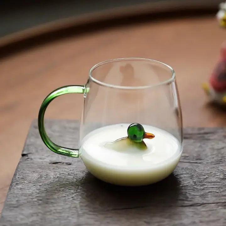 Animal and  Plant Colorful Glass Tea Mug