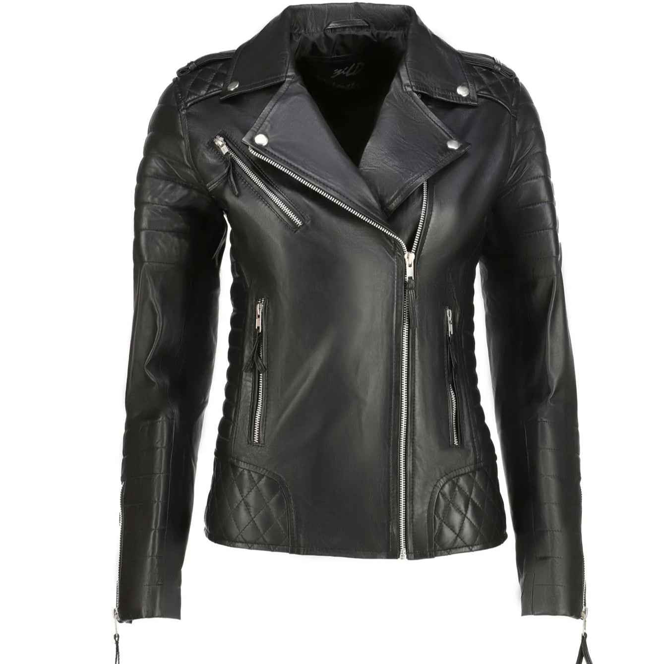 Real Leather Jacket Handmade jackets Ladies jackets Black jacket Ladies jackets Leather biker jacket